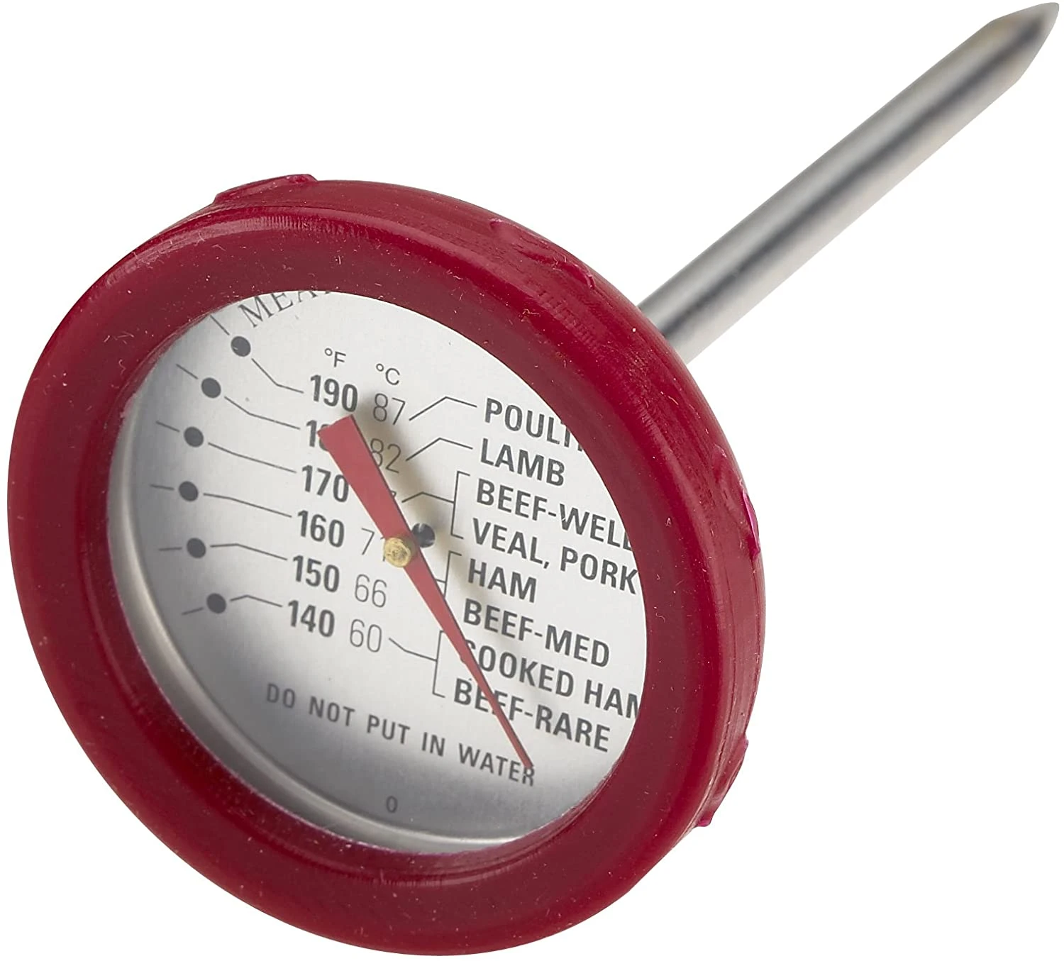 Grill Pro 8" Analog Thermometer With Bezel 1 Grill Pro 8" Analog Thermometer With Bezel