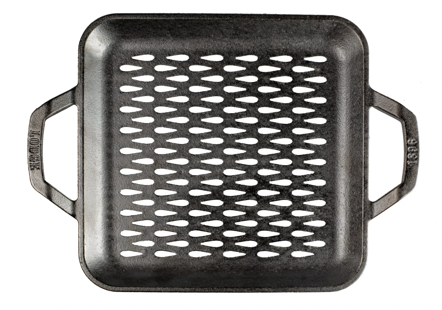 Lodge Chef Collection 11 Inch Cast Iron Square Grill Topper 2 Lodge Chef Collection 11 Inch Cast Iron Square Grill Topper - Image 2